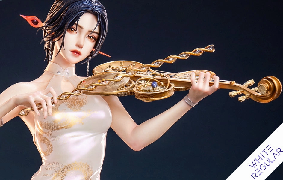 Cloud Worm Series - Starfall 1/4 Scale Statue White Regular Version Desktop Model Antique Reproduction