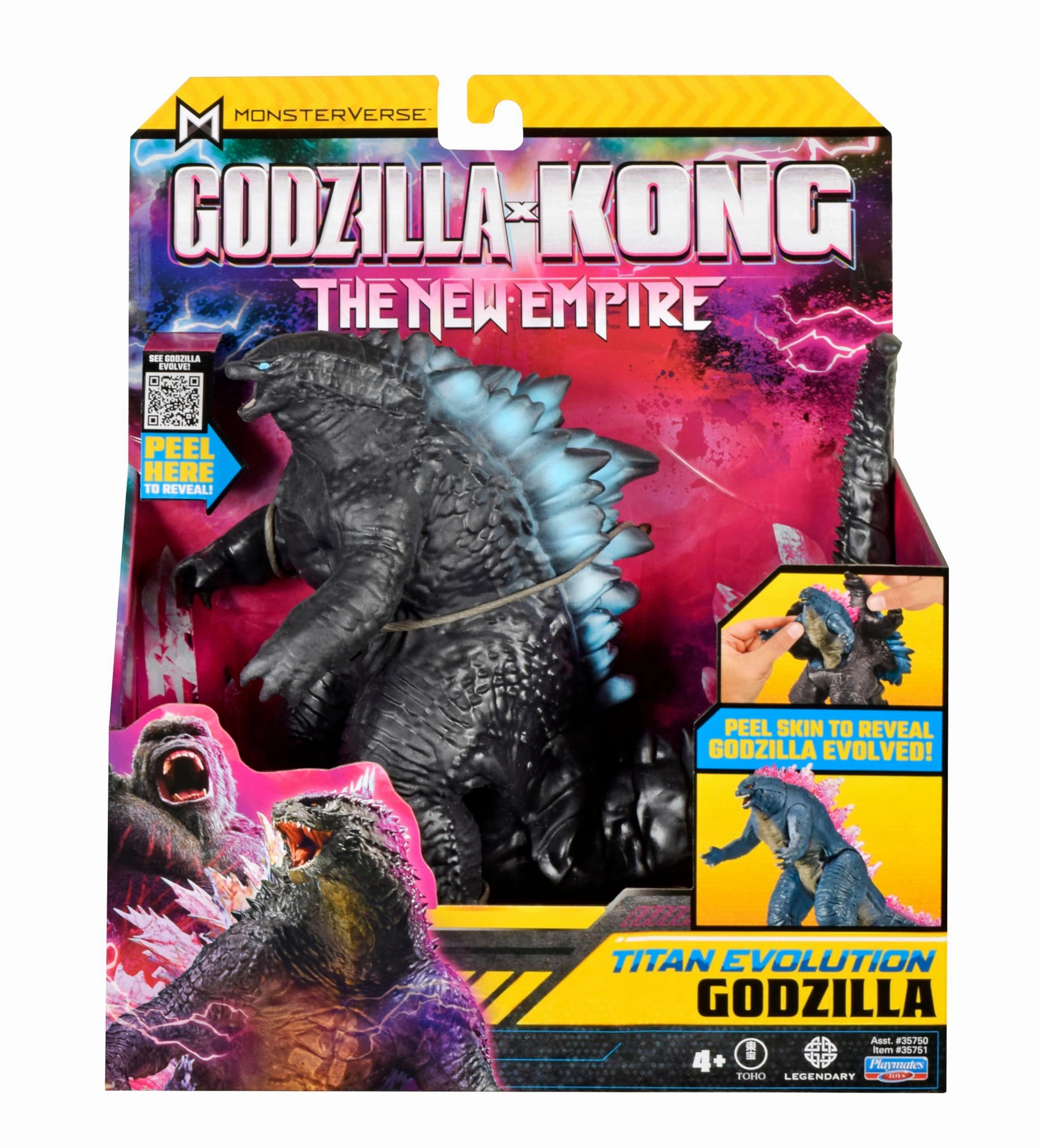 Smart device Hot Seat Godzilla Titan Evolution Peel Skin to Reveal Evolved Action Toy