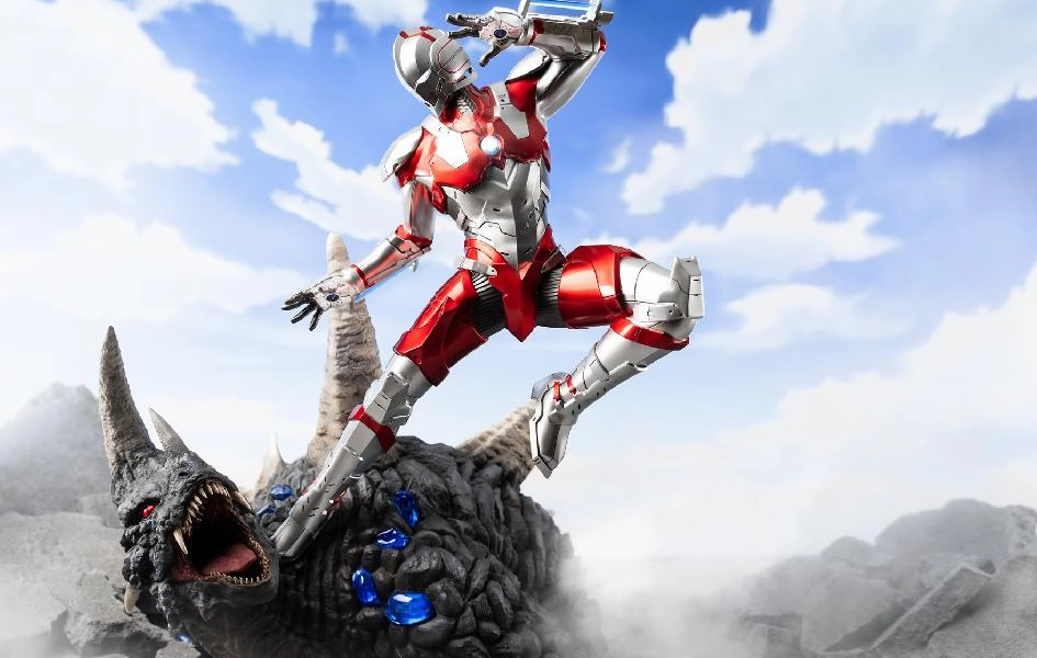 Famous Scientist Arcade Game Ultraman vs Black King 1/4 Scale Statue