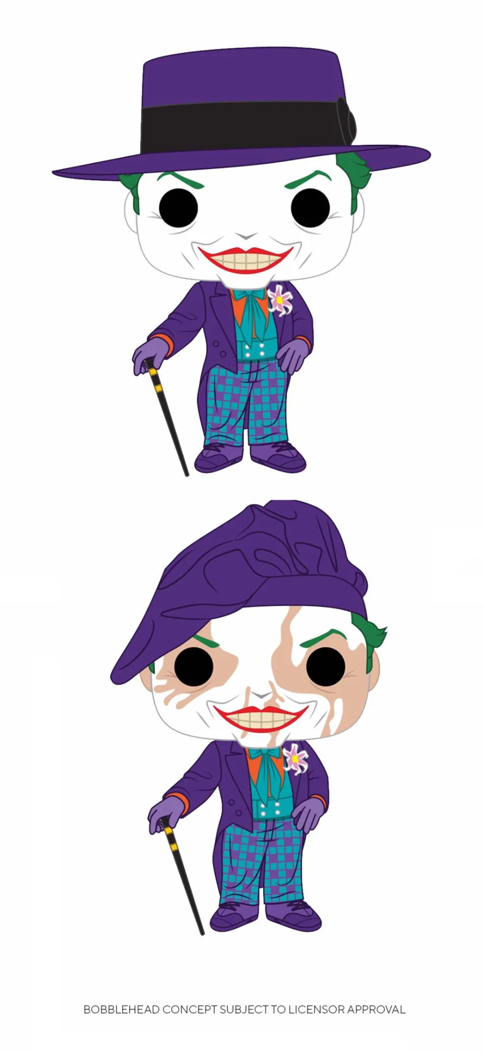 Avid Fan Batman 1989 POP! Heroes Figur Joker 9 cm Assortiment (6)