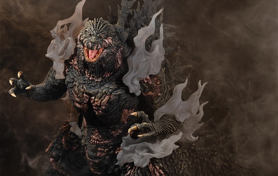 Storage Solution Godzilla Minus One - Godzilla (Heat Ray Scorched Ver. w/ Smoke Effects) Statue