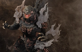 Storage Solution Godzilla Minus One - Godzilla (Heat Ray Scorched Ver. w/ Smoke Effects) Statue