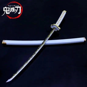 Zenitsu Agatsuma Nichirin Blade Sword Metal Replica Combined Effort