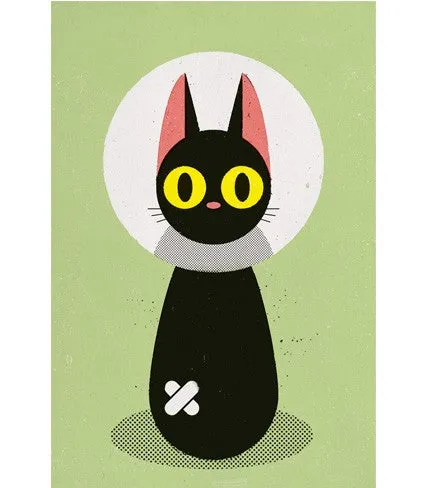 Gaming Statue Character Item Komboh - Bandage Cat Giclee Print