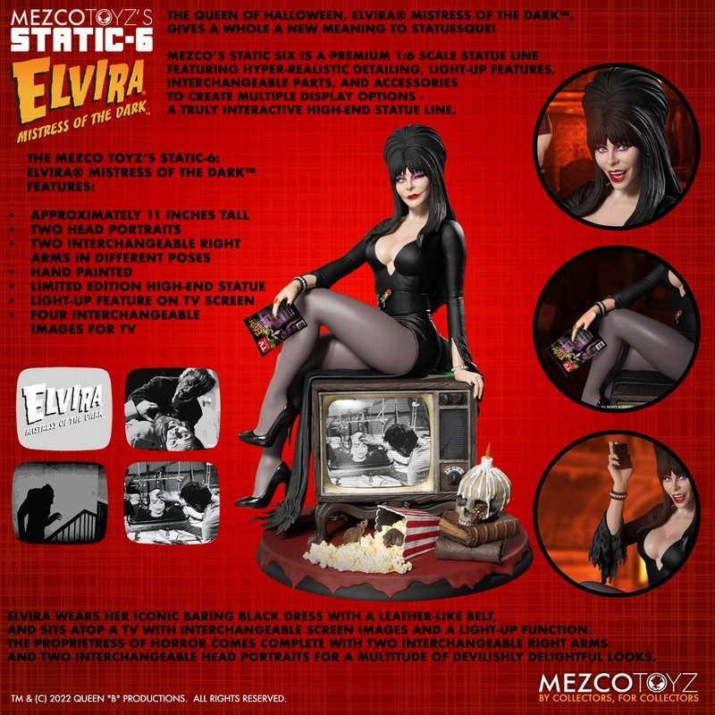 Elvira Mistress of the Dark 1/6 Scale Statue Award Trophy PVC Statue