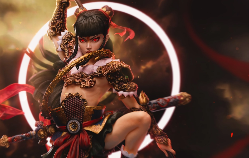 Car Model Mythology Series - Nezha's Lotus Rebirth 1/4 Scale Statue