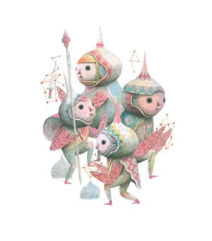 Superhero Hobby Character Piece Nick Sheehy - Crowd Giclee Print