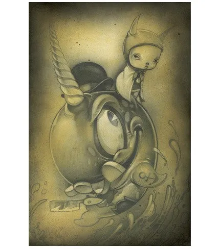 Handmade Sculpture Oliver and Mortimer Print