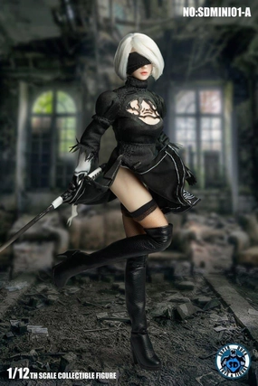 1:12 YoRHa No.2 Type B 2B Black Dress Seamless Figure Live Event Hybrid Genre