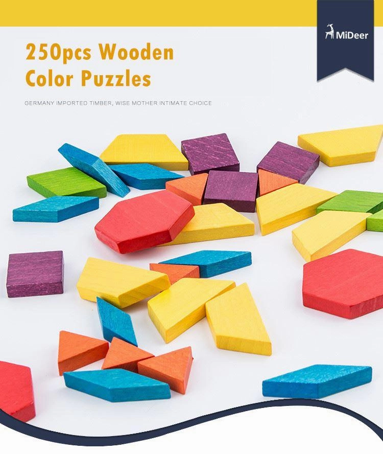 Untold Number Pattern Blocks Wooden Puzzle
