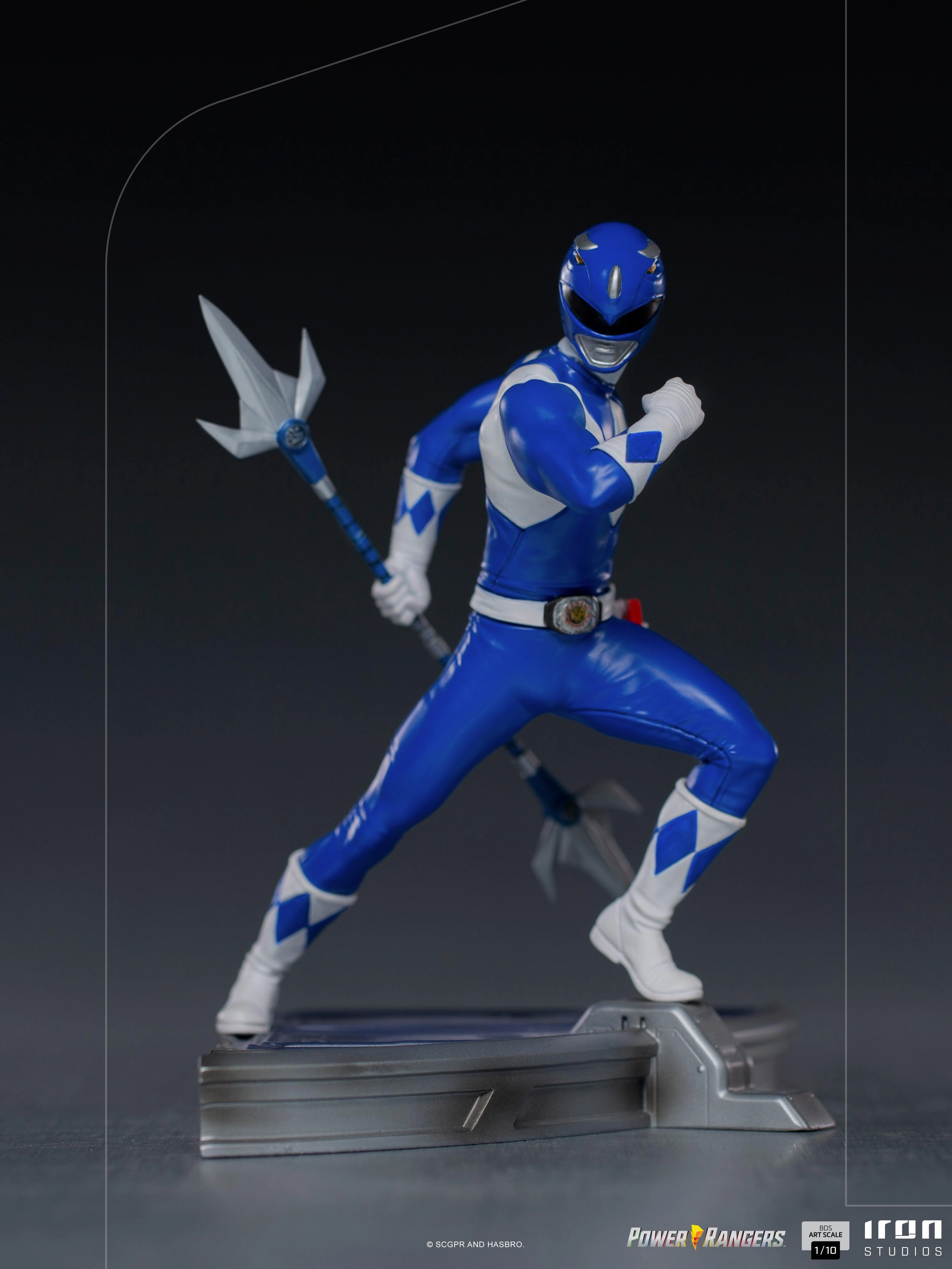 Blue Ranger BDS Art Scale 1/10 Gaming Character Wood Carving