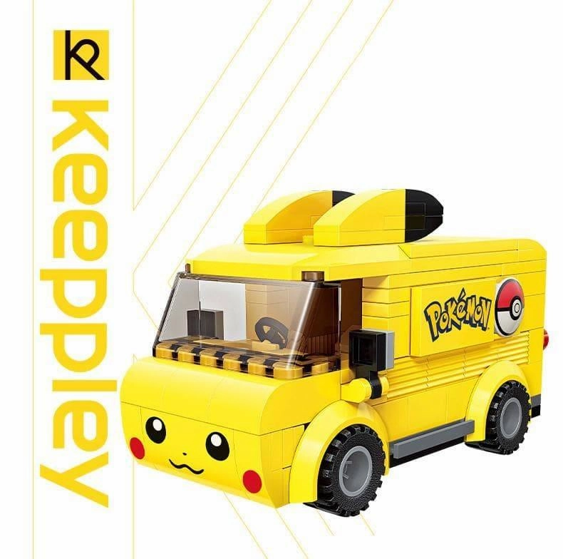 Post-Launch Support Hybrid Genre Pikachu School Bus Building Blocks Set