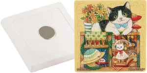 Pintoo D1309??Cotton Lion - Tuxedo Cat??16 Pieces Magnet Puzzle Compatibility Increase