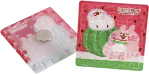 Pintoo D1361??Kanahei's Small Animals - Cool Summer - Watermelon is Delicious??16 Pieces Magnet Puzzle Shopping Game