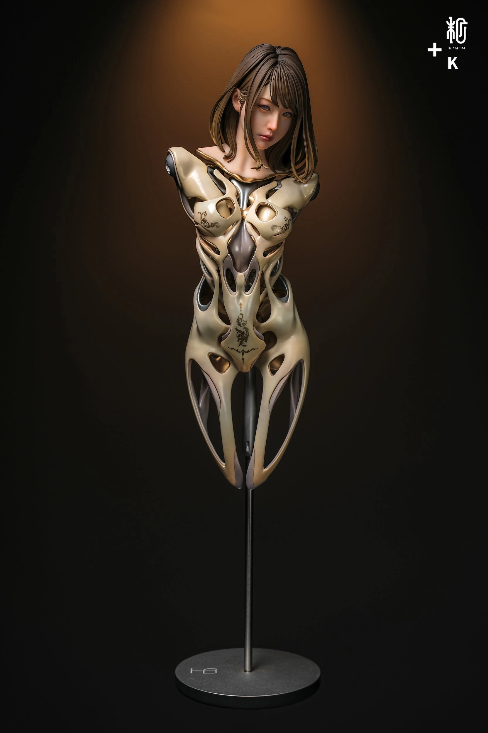 highly recommended Influencer Pick Black Label Collection - Android HB 01 (Pearl White) Statue