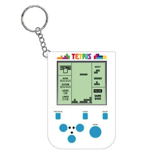 Bug Fix Learning Curve Tetris Mini Retro Handheld Videospel Nyckelring