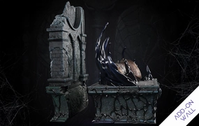 Venom (Back Wall) Prestige Series 1/3 Scale Base Add-On Collection Showcase