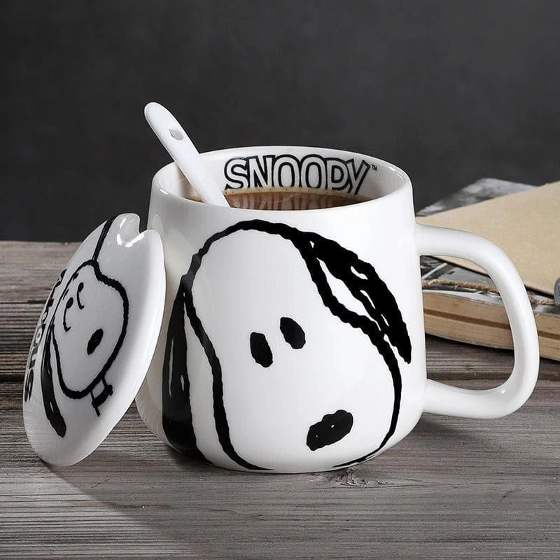 Snoopy 350ml Ceramic Coffee Mug 8K Support