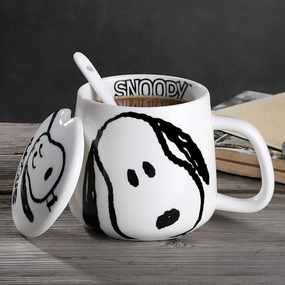 Snoopy 350ml Ceramic Coffee Mug 8K Support