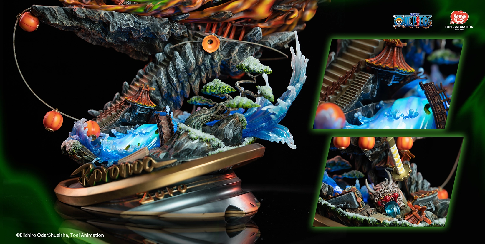 Roronoa Zoro Three Sword Style 1/6 Scale Statue by Toei Creature Replica Bird Replica