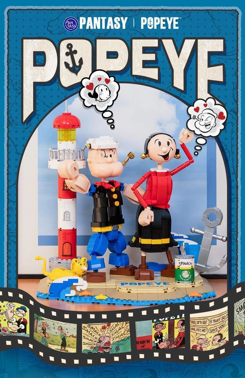 Moral Dilemma Popeye & Olive Oyl Building Blocks