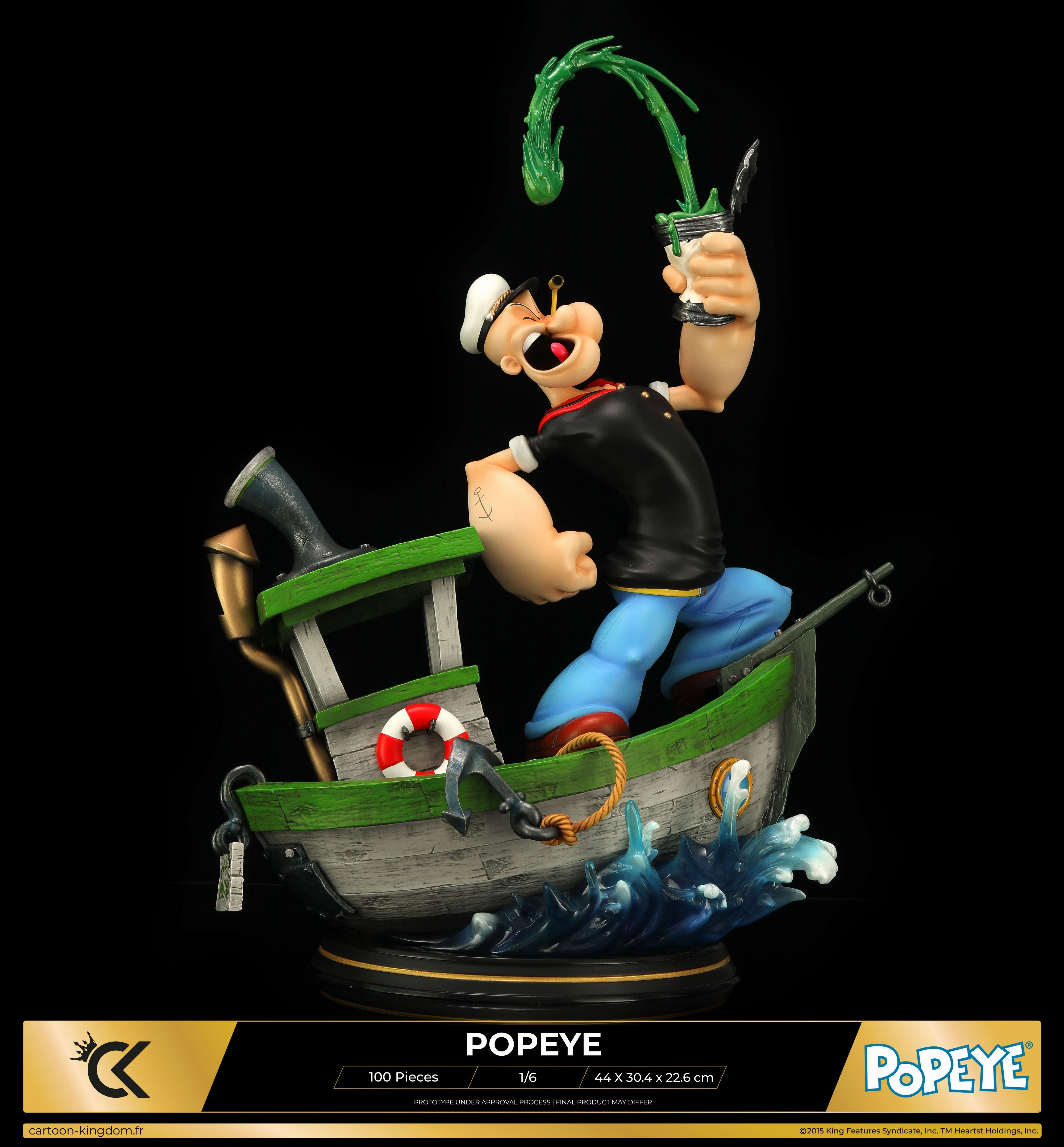 Enthusiast Grade Seasonal Decor Popeye (Spinach Boat) 1/6 Scale Statue