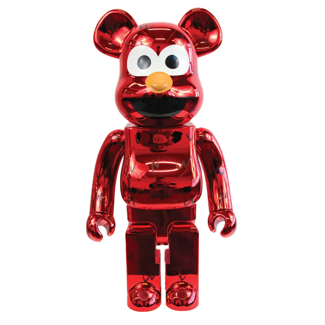 1000% Bearbrick Elmo Chrome Ver. Vinyl Showcase