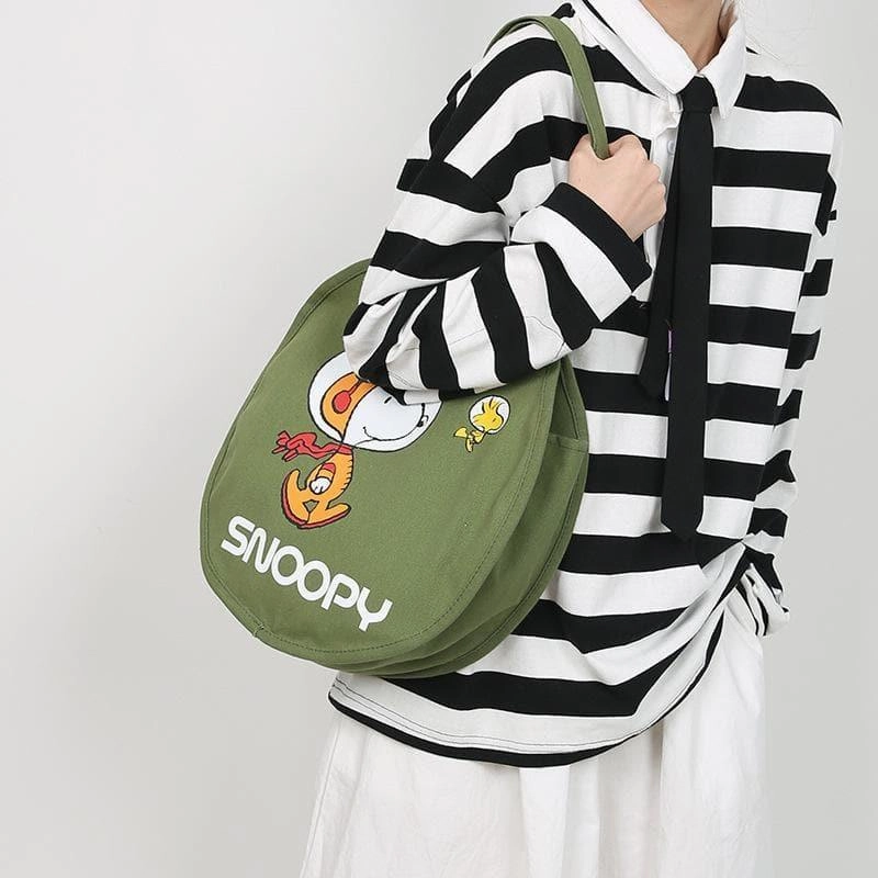 Snoopy Astronaut Canvas Tote Bag Secret Ending