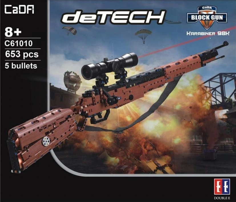 1:1 Mauser Karabiner 98k Sniper Rifle Gun Building Blocks Set Shared Goal Regular Happening