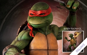 Graduation Gift TMNT (1990) - Raphael (Deluxe Ed.) 1/2 Scale Statue