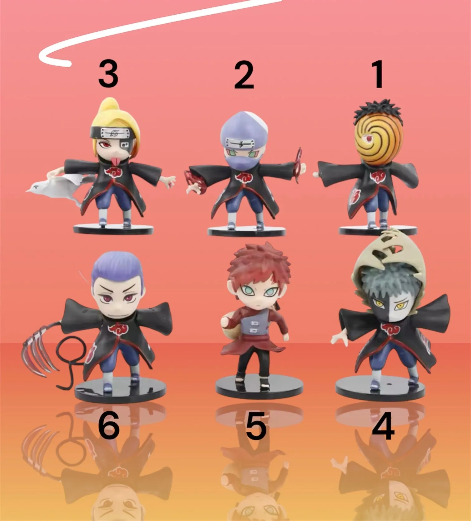 Figurine Akatsuki Naruto Classroom Decor