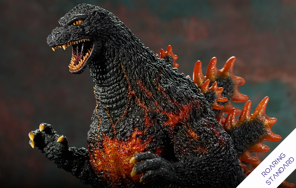 The Legacy Series: Tanaka Kenichi Modeling Collection - Godzilla 1995 (Standard Roaring) Statue Silver Coated Community Member