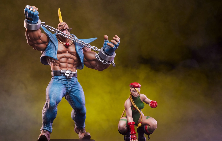 Fabric Figure Cammy and Birdie 1/10 Scale Statue Set