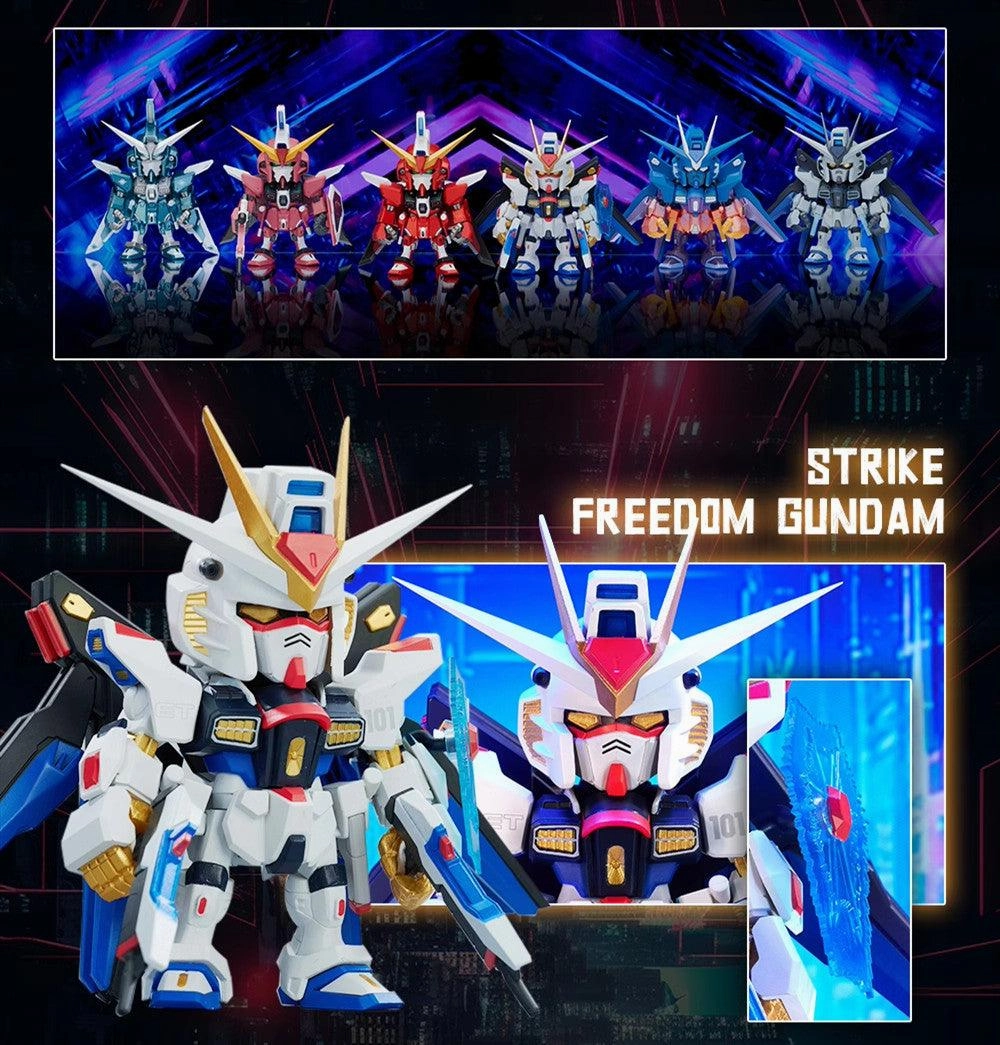 Medical use QMSV Strike Freedom Gundam & Infinity Justice Gundam Mini Figure