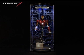 Yearly Scarce Tragic Ending 1:6 Iron Man Construction Acrylic Hall of Armor Display Box
