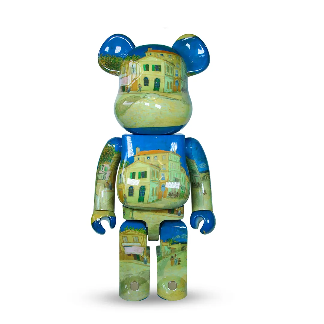 Action Piece PVC Merchandise 1000% Bearbrick Van Gogh - The Yellow House (The Street)