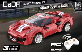 Mid Tier Limited Stock Red Race Car Ferrari 488 Building Blocks Set