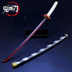 Rengoku Kyojuro Nichirin Blade Sword Metal Replica Police Procedural Divine Intervention