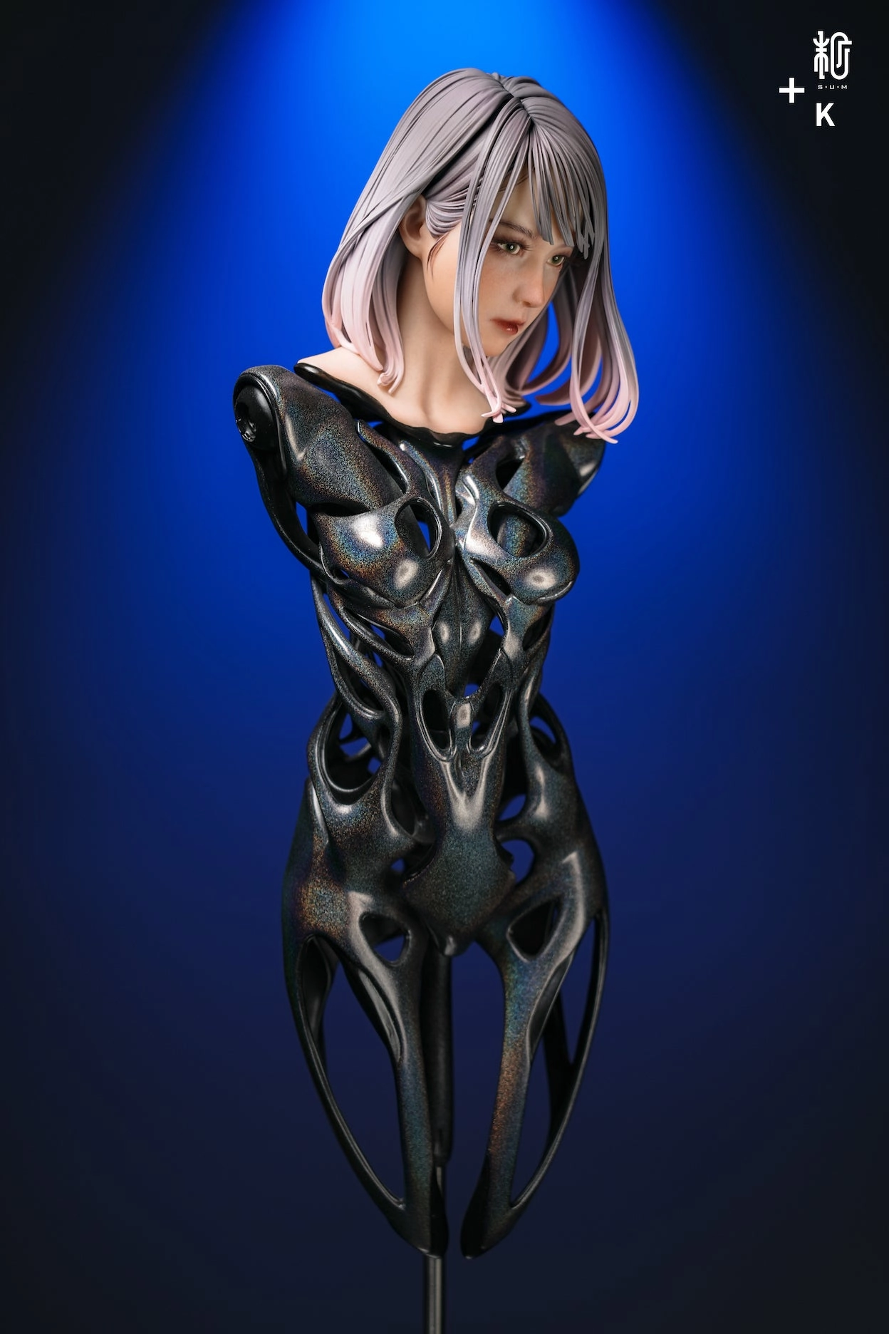 Poseable Collectible Fantasy Quest Black Label Collection - Android HB 01 (Glitter Black) Statue