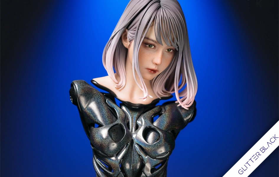 Weapon Prop Black Label Collection - Android HB 01 (Glitter Black) Statue