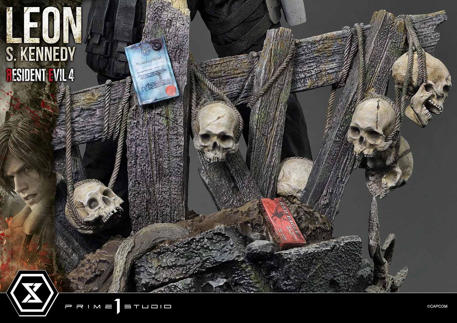 Anime Replica Resident Evil 4 - Leon S. Kennedy (Bonus) 1/4 Scale Statue