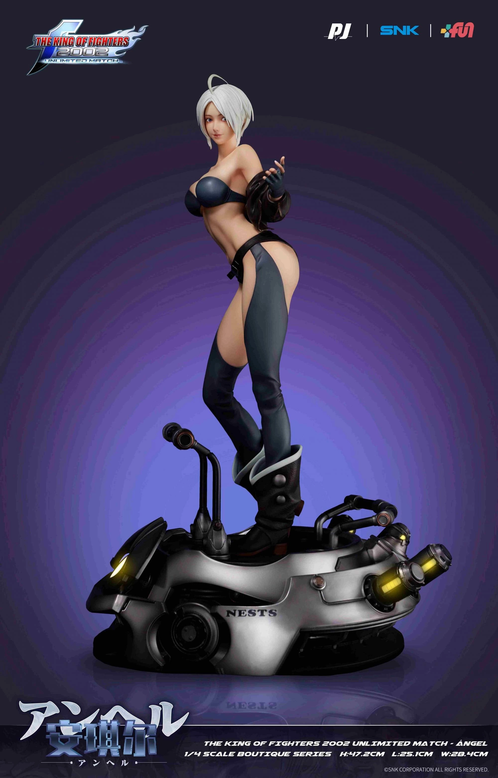 Gaming Toy Cartoonish Design King of Fighters 2002 Unlimited Match - Angel 1/4 Scale Statue