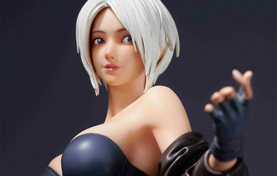 Dorm Room Movie Merch King of Fighters 2002 Unlimited Match - Angel 1/4 Scale Statue