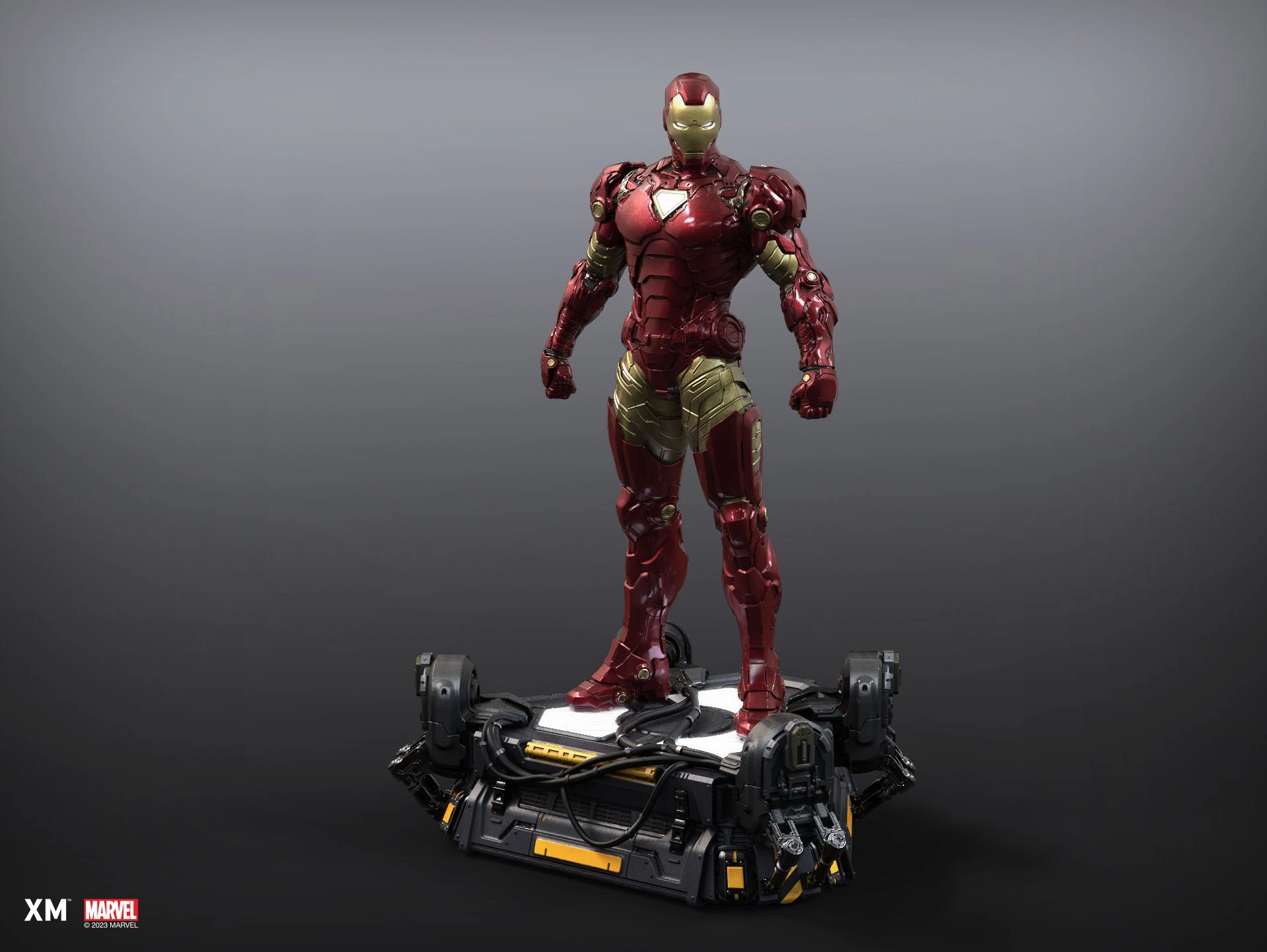 Iron Man - Suit Up (Ver. B) 1/4 Scale Statue Desktop Model
