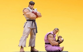 Ryu and Dan 1/10 Scale Statue Set Silicone Model Exhibition Ready