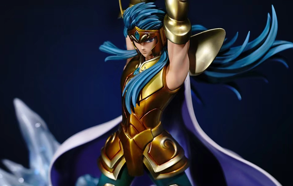 Saint Seiya - Aquarius Camus (Deluxe Version) 1/4 Scale Statue Anniversary Present Chibi Style