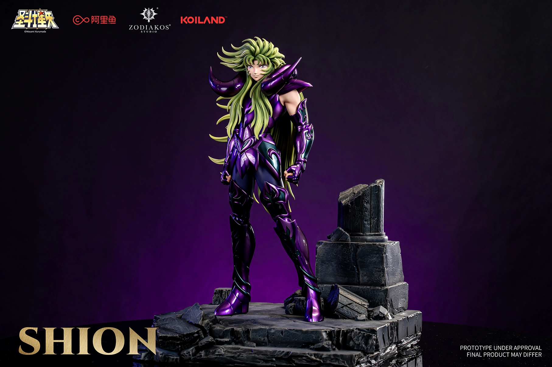 Saint Seiya - Aries Shion (Classic Version) 1/6 Scale Statue Posable Replica Blockchain Token