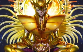 app connected Saint Seiya - Gold Myth Cloth - Virgo Shaka Deluxe Version 1/4 Scale Statue