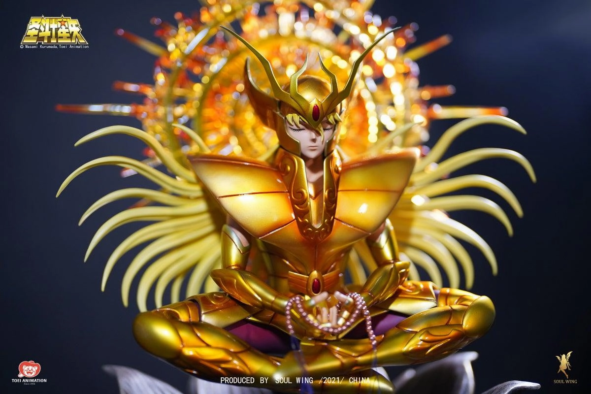 Battle Reenactment Creative Outlet Saint Seiya - Gold Myth Cloth - Virgo Shaka Deluxe Version 1/4 Scale Statue