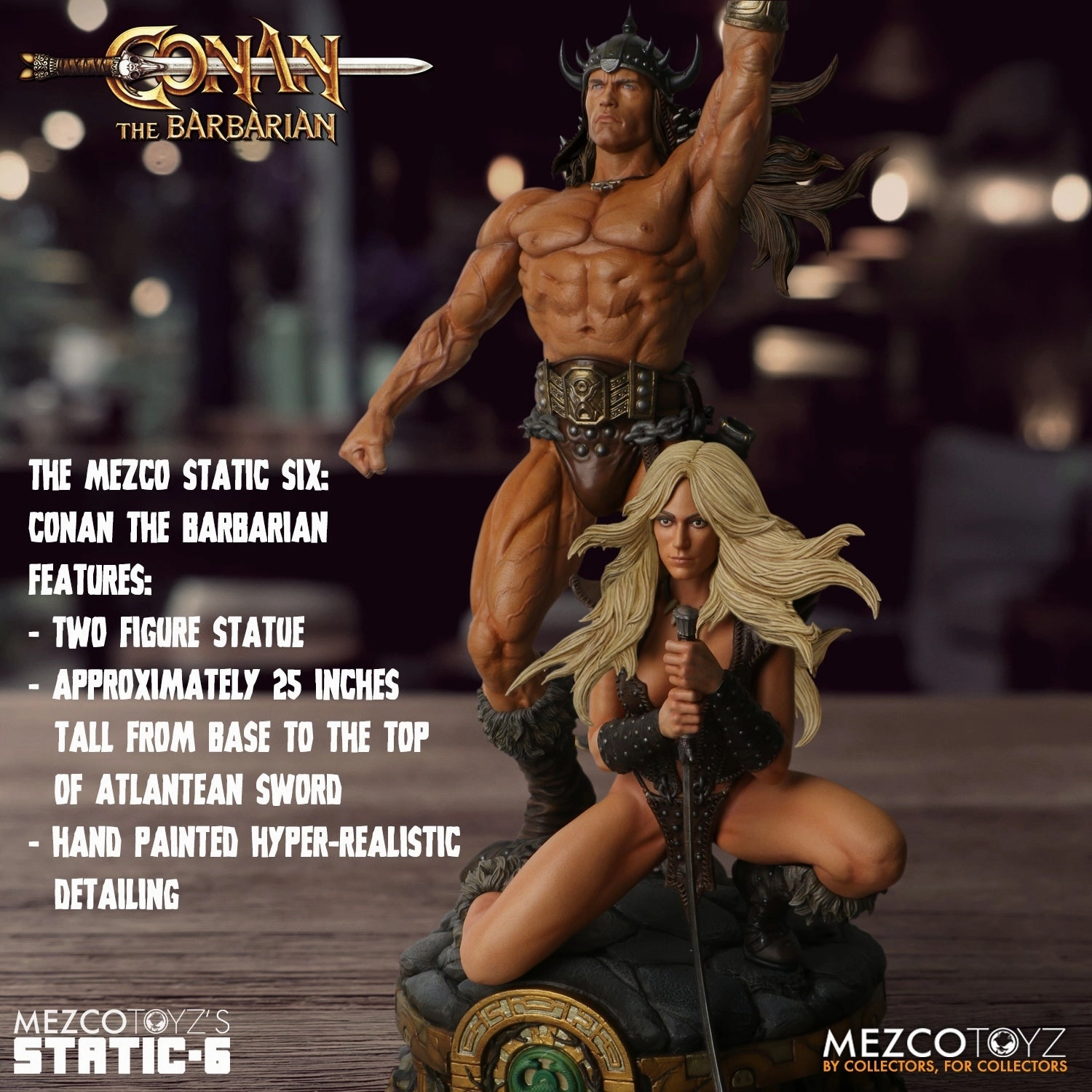 Conan the Barbarian - Conan and Valeria - Static Six - 1/6 Scale Statue Gold Leaf Press Worthy